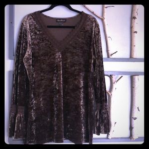 Velvety Shimmery Top